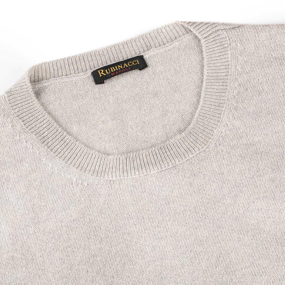 Rubinacci Girocollo in cashmere perla 2025