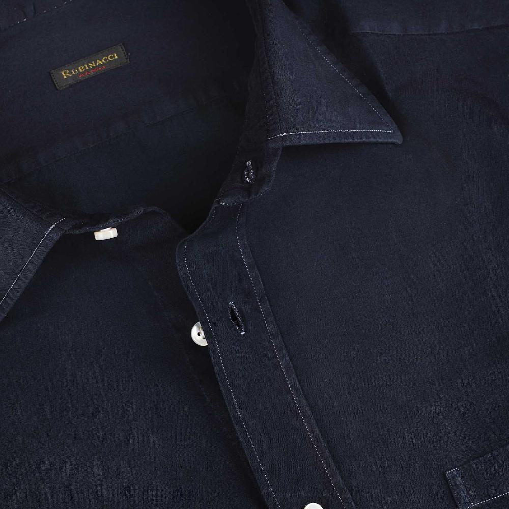 Rubinacci Camicia blu notte Qualità