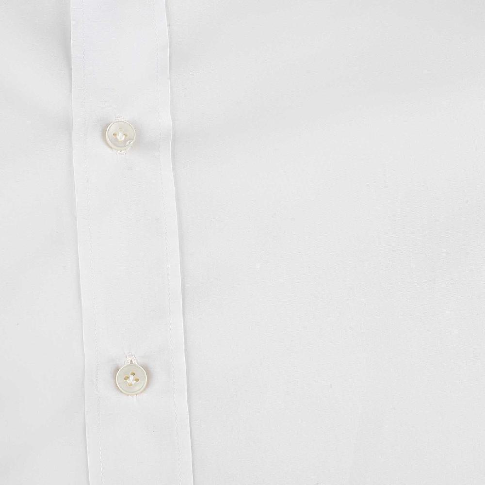 Rubinacci Camicia in cotone bianca polsi gemelli Qualità Garantita