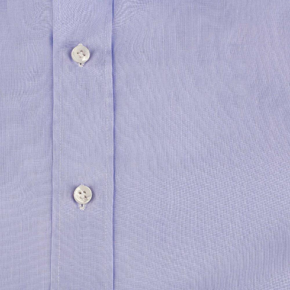 Rubinacci Camicia in cotone azzurra polsi gemelli Negozi Online