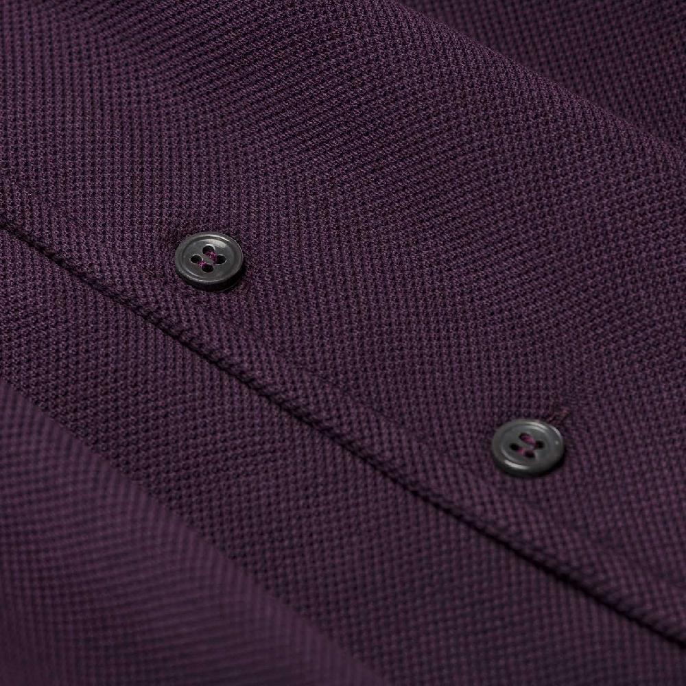 Rubinacci Camicia in piquet vino Consegna Veloce