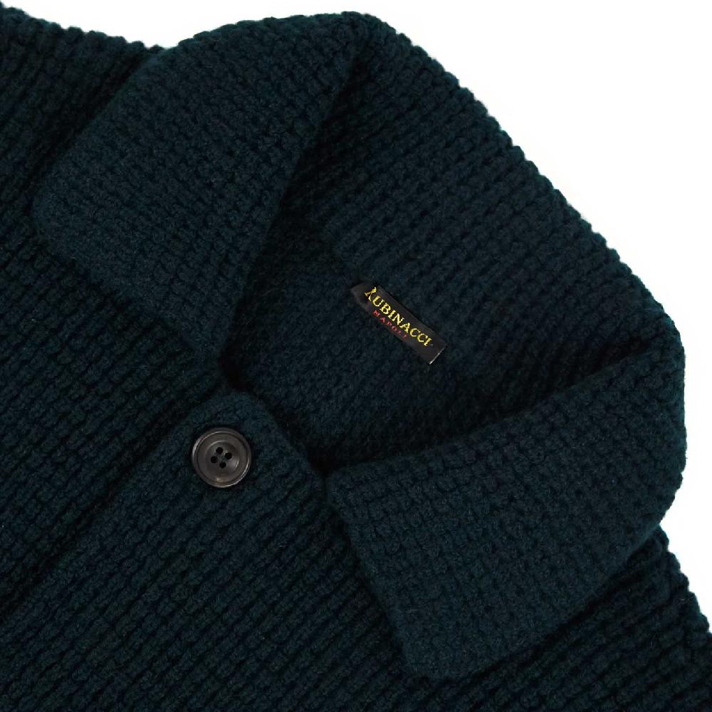 Rubinacci Cardigan cashmere verde scuro Promozione Limitata