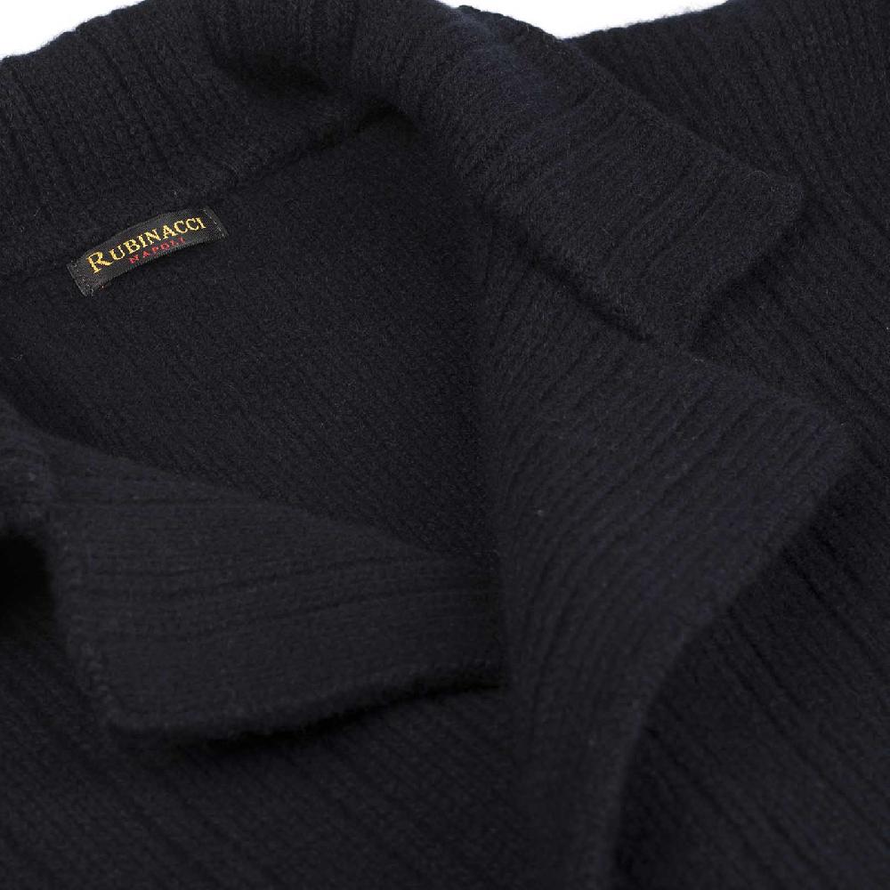Rubinacci Cardigan doppio petto cashmere blu Shopping Online