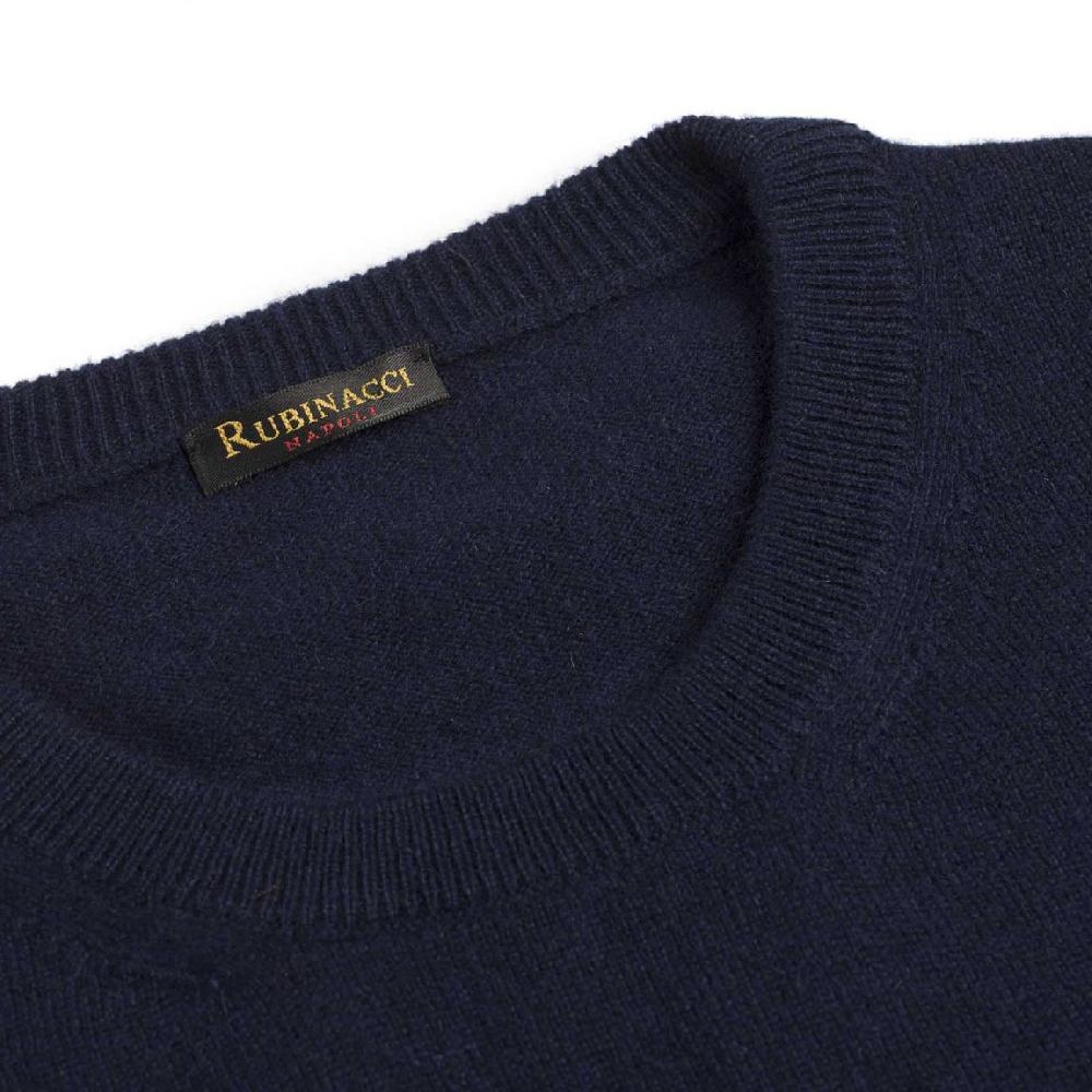 Rubinacci Girocollo in cashmere blu Prezzo Ridotto