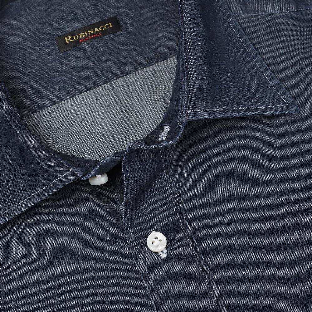 Rubinacci Camicia jeans blu scuro I Più Venduti