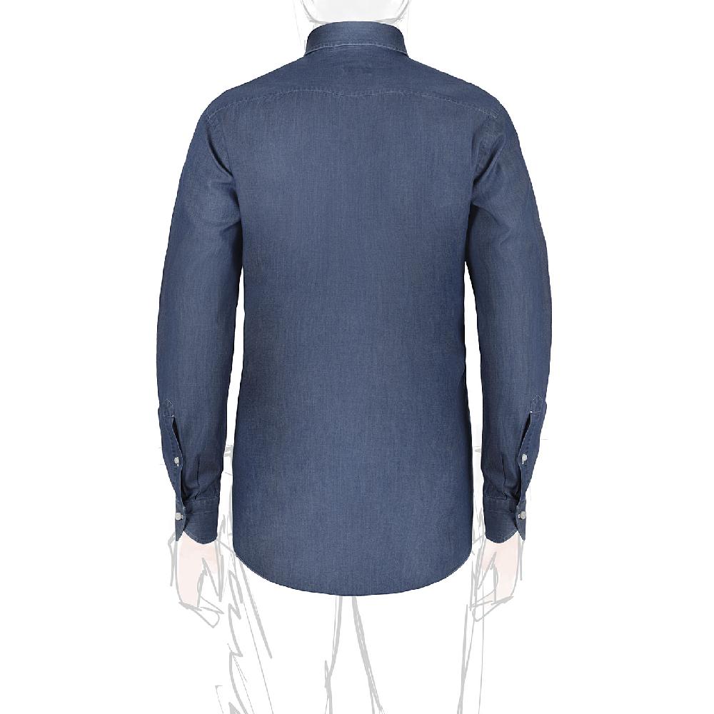 Rubinacci Camicia jeans blu Vendite Flash