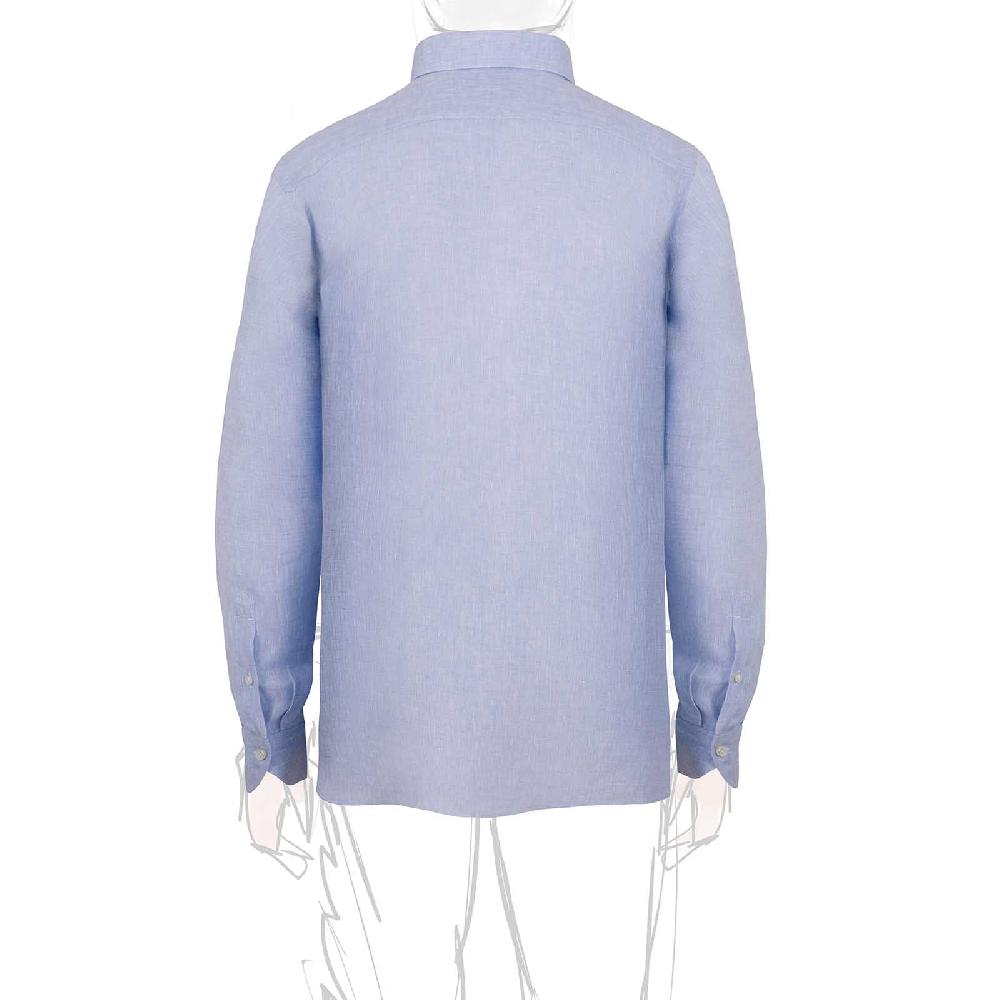 Rubinacci Polo in lino cielo In Linea