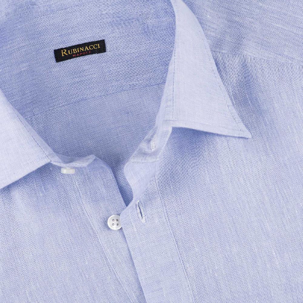 Rubinacci Polo in lino cielo In Linea