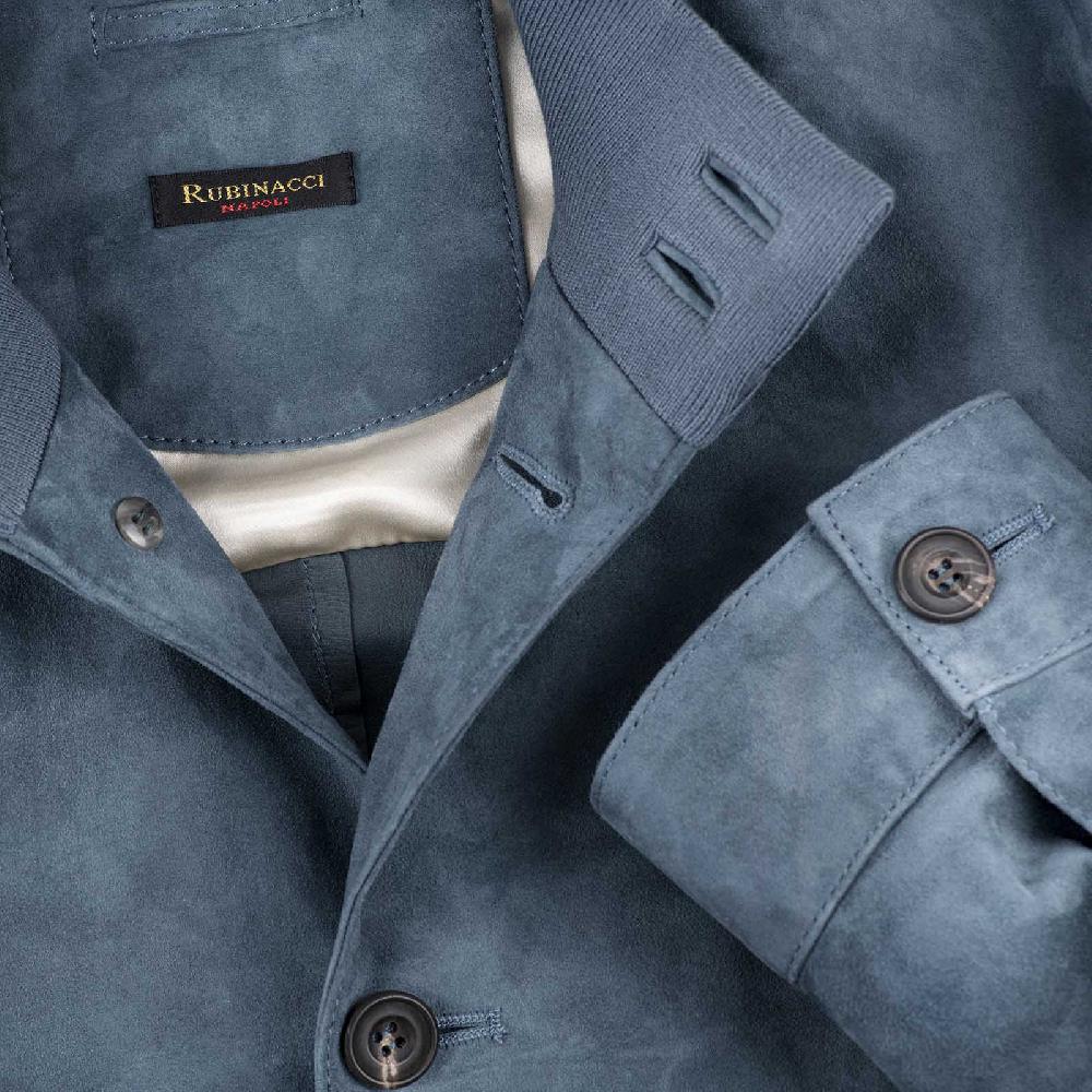 Rubinacci Bomber in camoscio avion Promozione