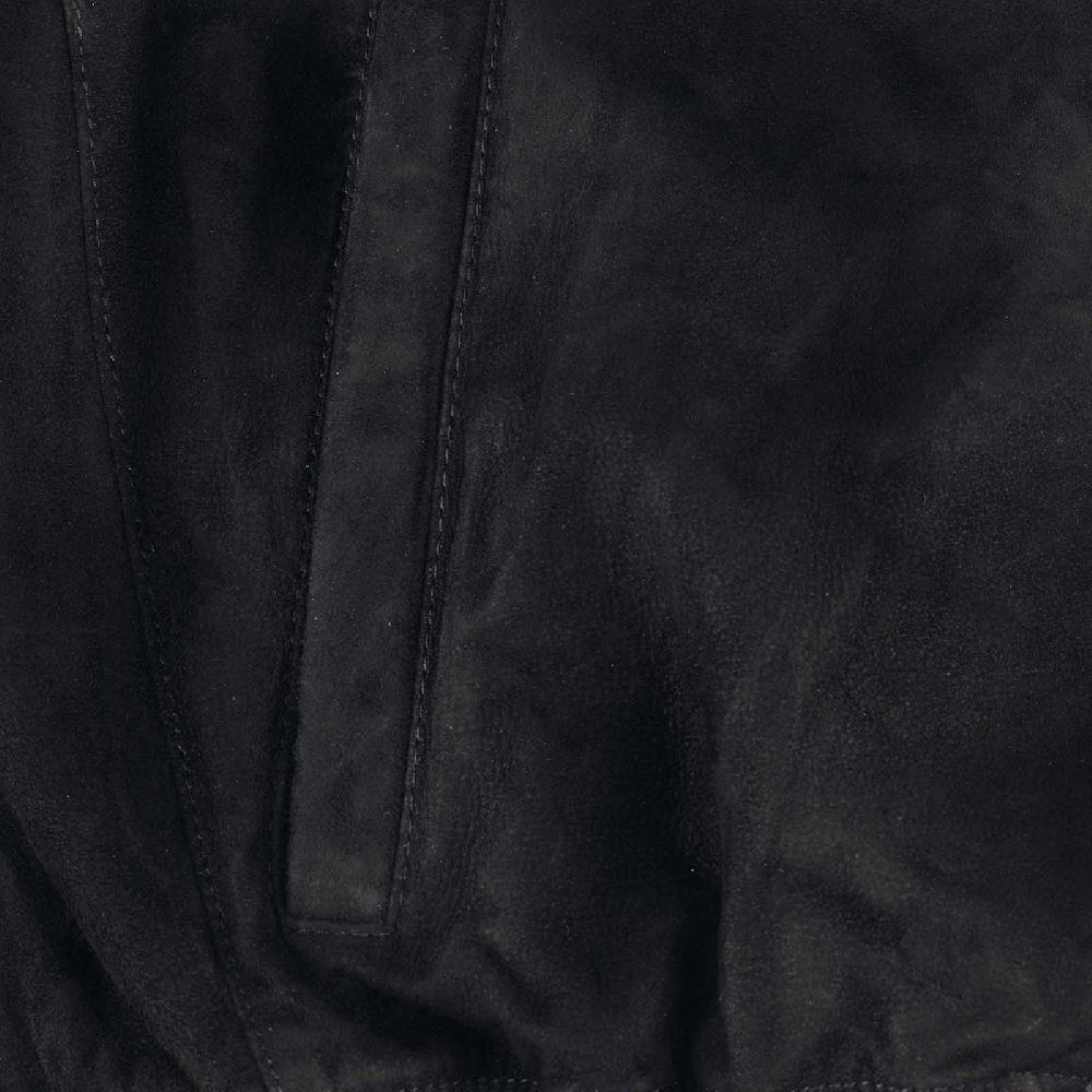 Rubinacci Bomber in camoscio nero Spedizione Gratuita