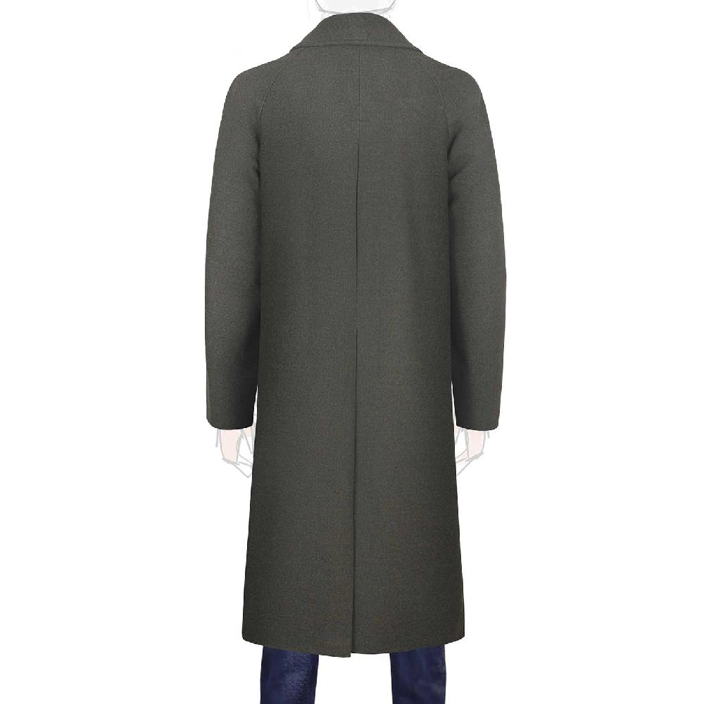 Rubinacci Cappotto raglan in lana skyfall verde Negozi Online