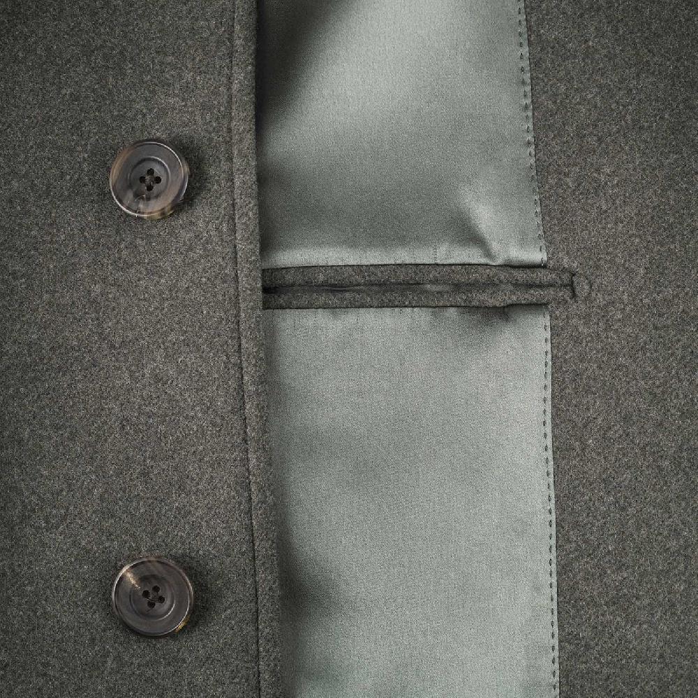 Rubinacci Cappotto raglan in lana skyfall verde Negozi Online