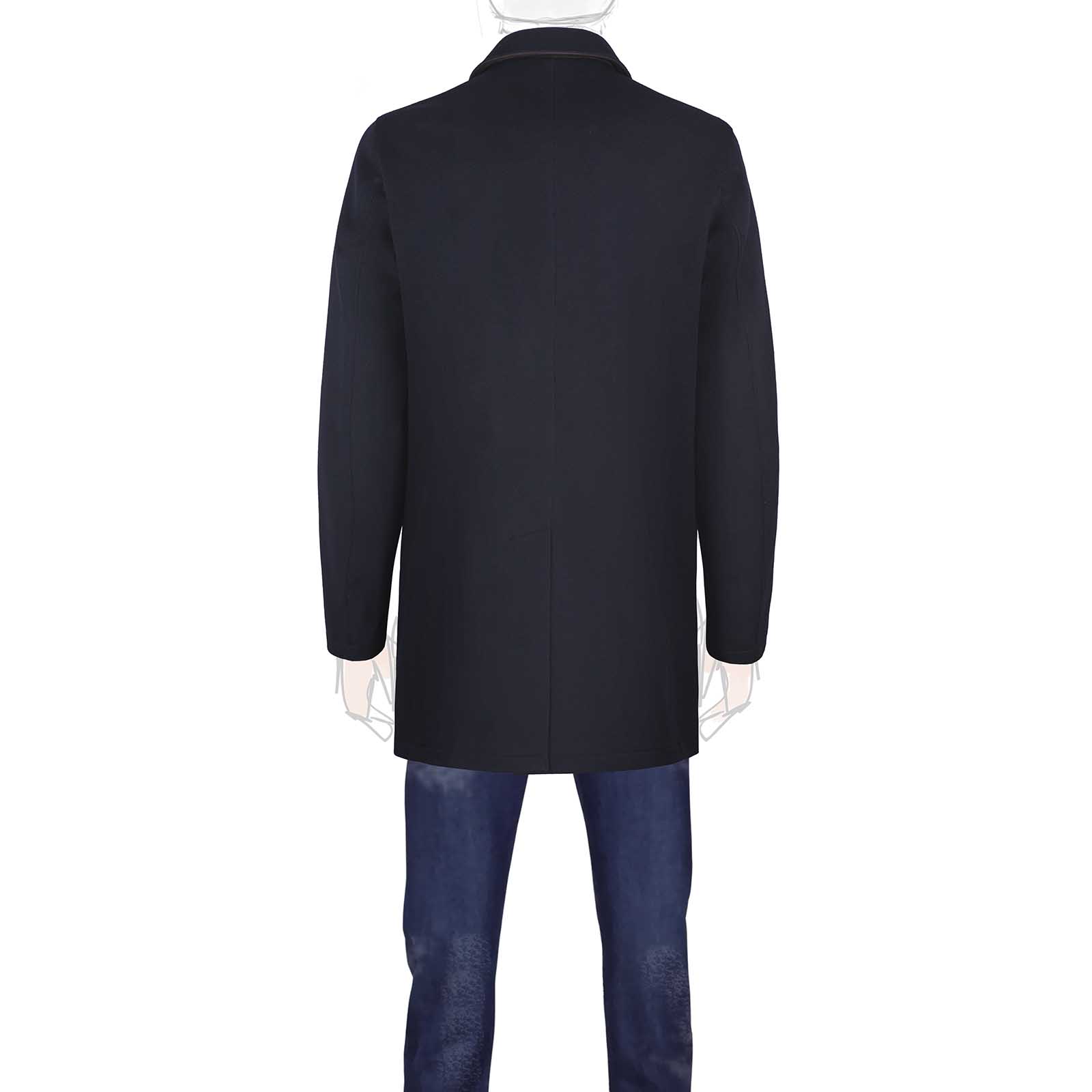 Rubinacci Giaccone in cashmere blu Affare Del Giorno