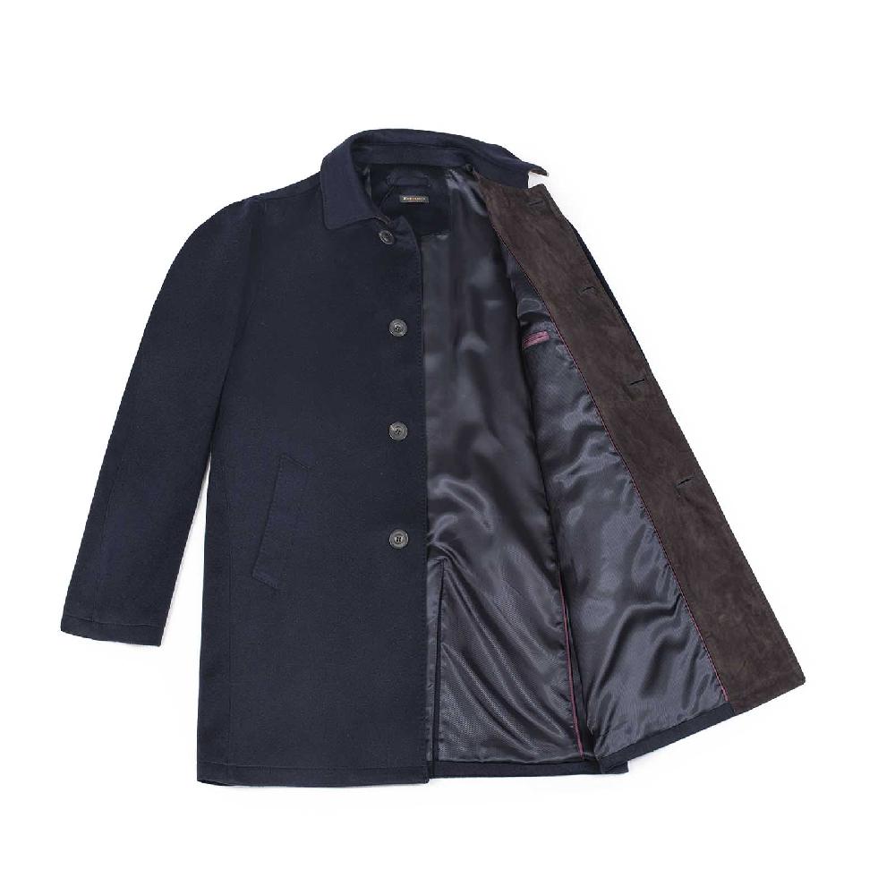 Rubinacci Giaccone in cashmere blu Affare Del Giorno