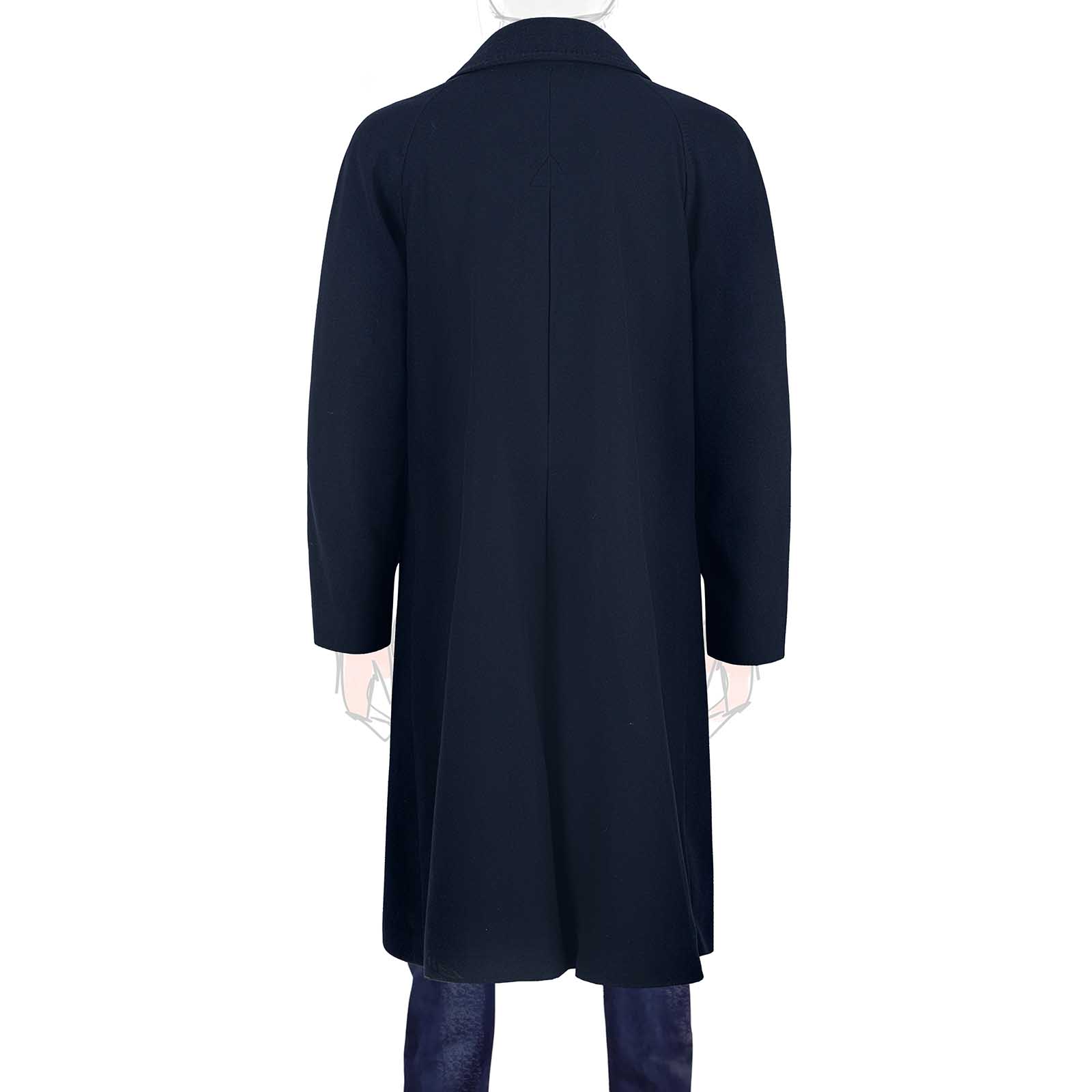 Rubinacci Cappotto raglan in lana super 200's blu Novità