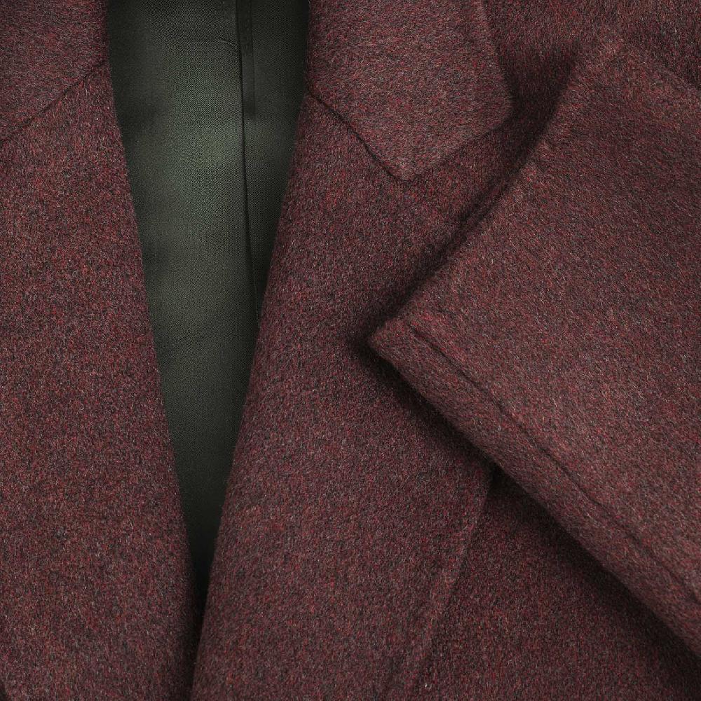 Rubinacci Cappotto in cashmere bordeaux Limited Edition Sconto