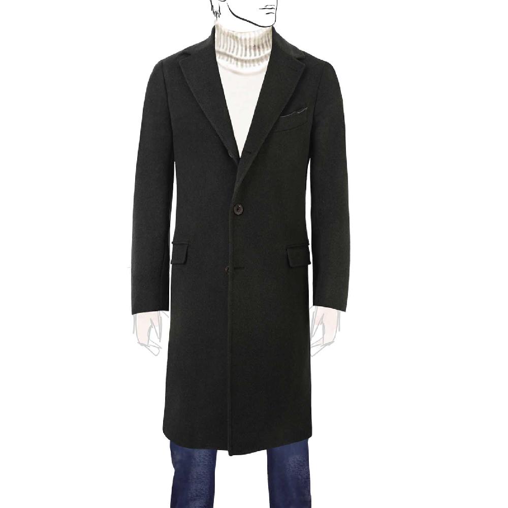 Rubinacci Cappotto in cashmere verde