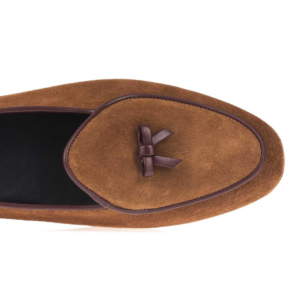 Rubinacci Marphy velour marrone chiaro Only for today