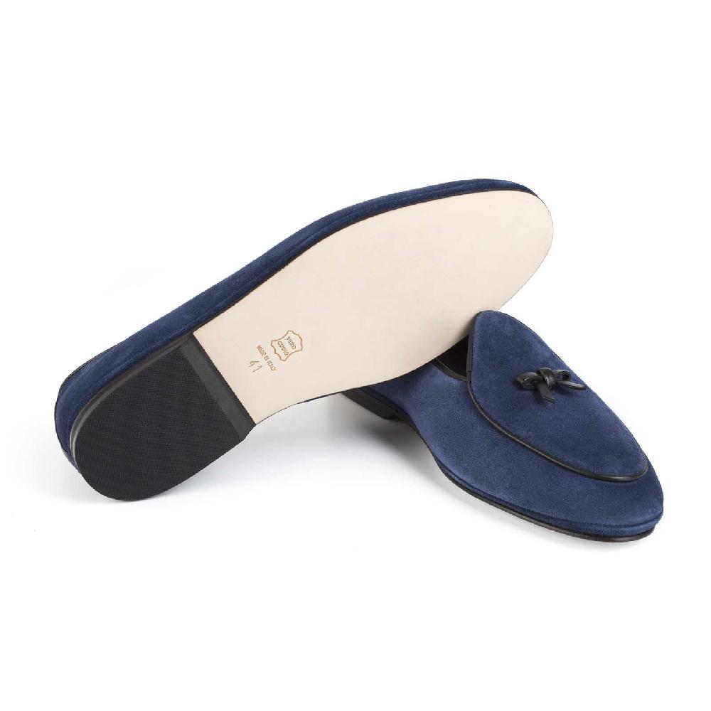 Rubinacci Marphy velour blu chiaro Esporta salva