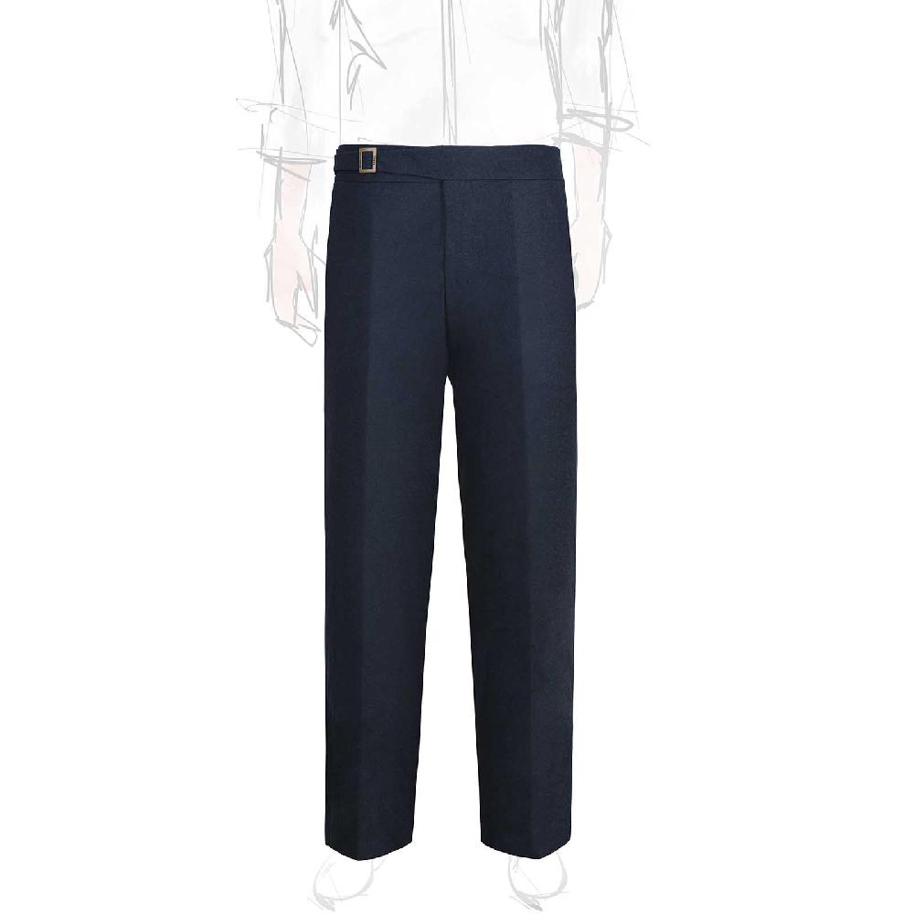 Rubinacci Pantalone genny in flanella blu