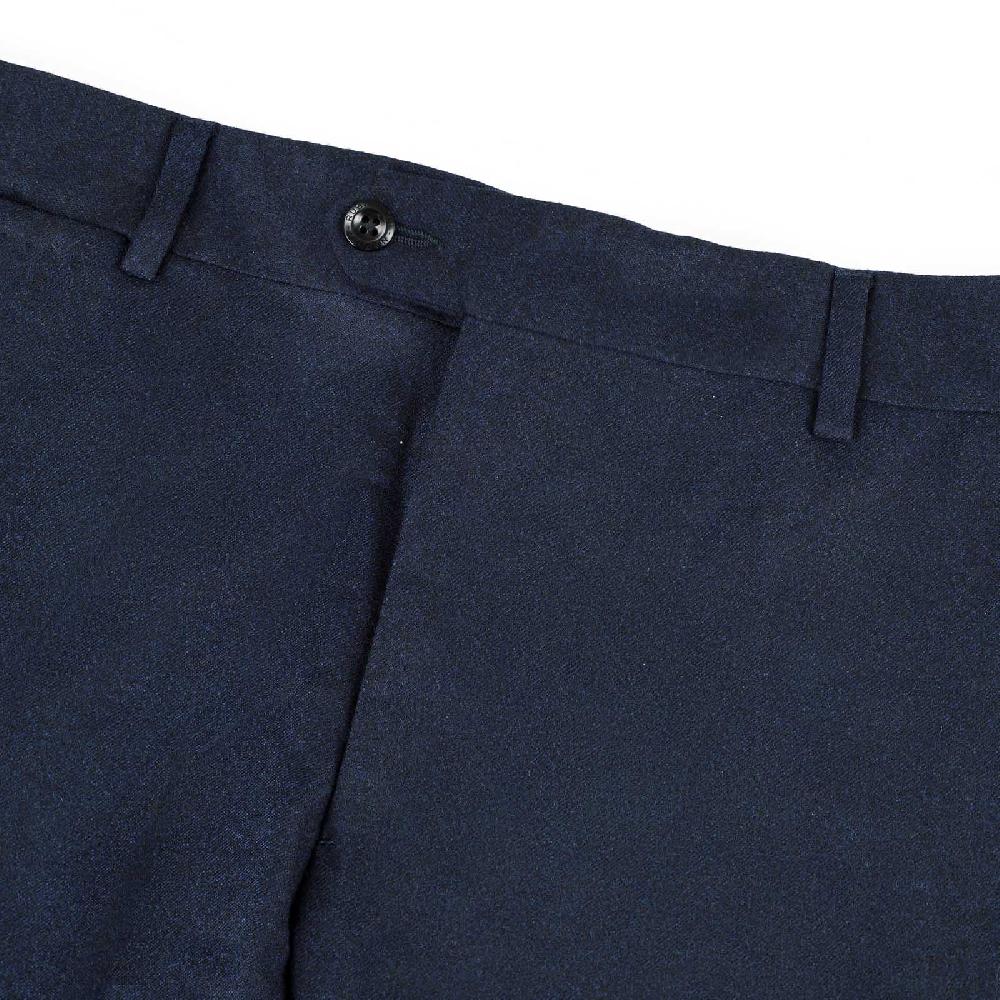 Rubinacci Pantalone in flanella blu Soddisfazione Garantita