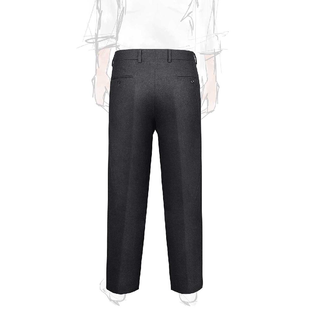 Rubinacci Pantalone 2 pinces in flanella grigio scuro Qualità Garantita