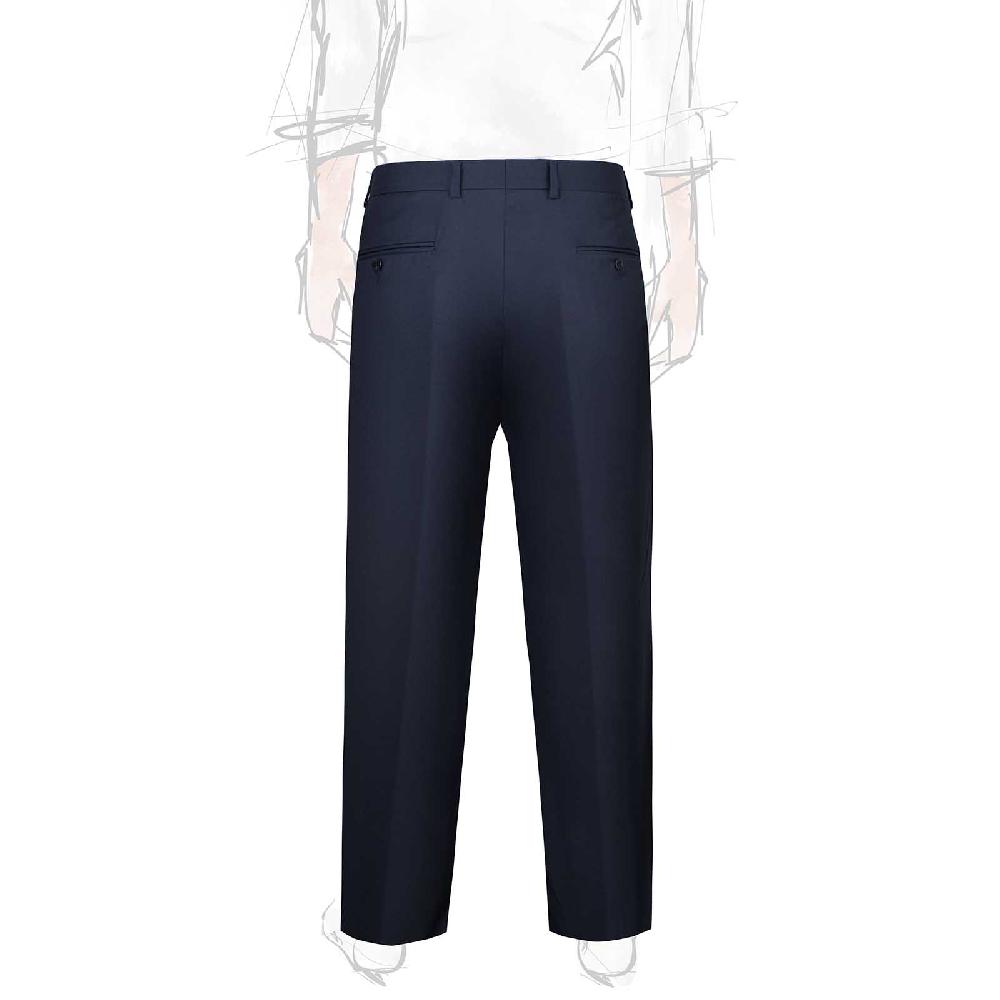 Rubinacci Pantalone 2 pinces in tasmania blu Negozi Online