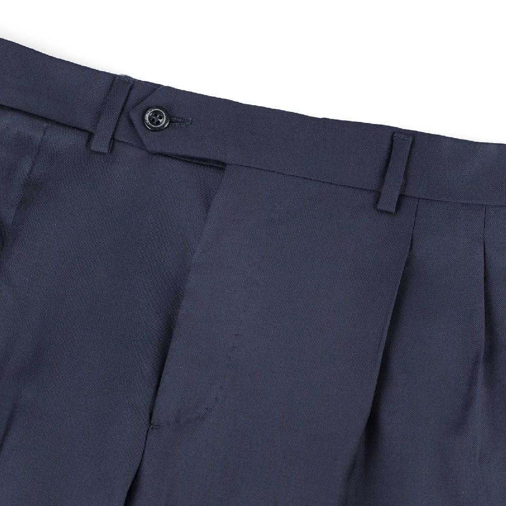 Rubinacci Pantalone 2 pinces in tasmania blu Negozi Online