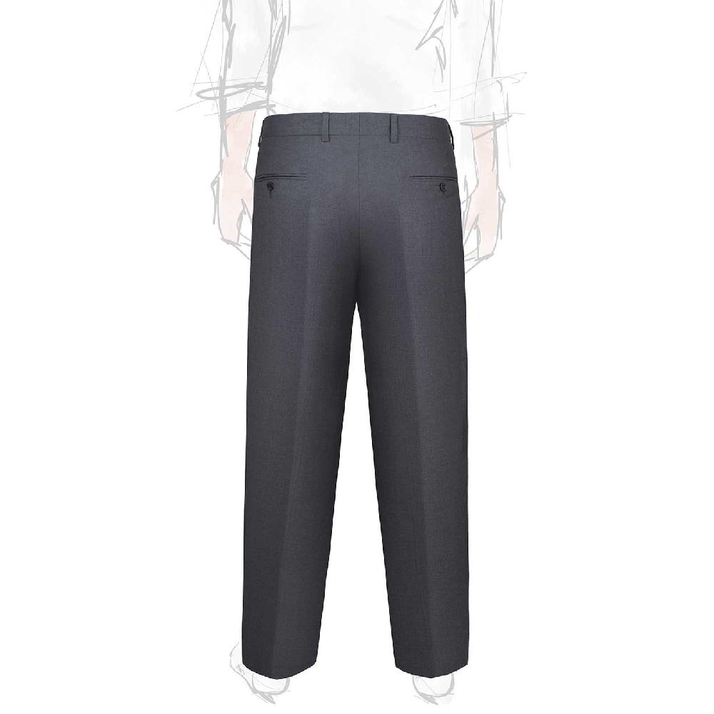 Rubinacci Pantalone 2 pinces in tasmania grigio scuro Fino Al -60%