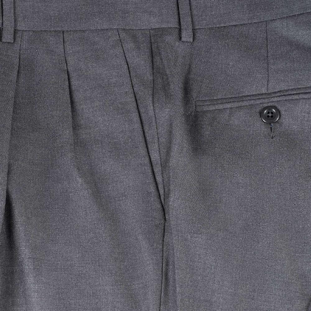 Rubinacci Pantalone 2 pinces in tasmania grigio scuro Fino Al -60%