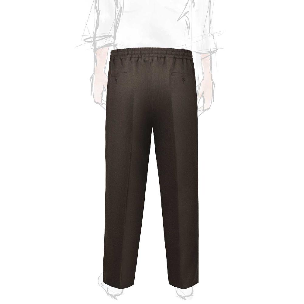 Rubinacci Pantalone leisure in flanella cioccolato Shopping Online