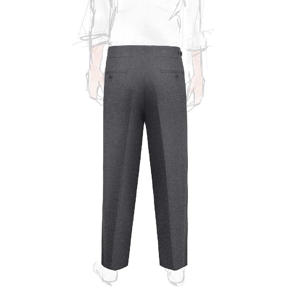 Rubinacci Pantalone genny in flanella grigia Sconto