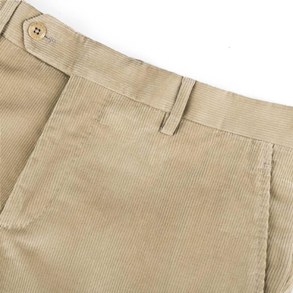Rubinacci Pantalone in velluto a costine beige Economico