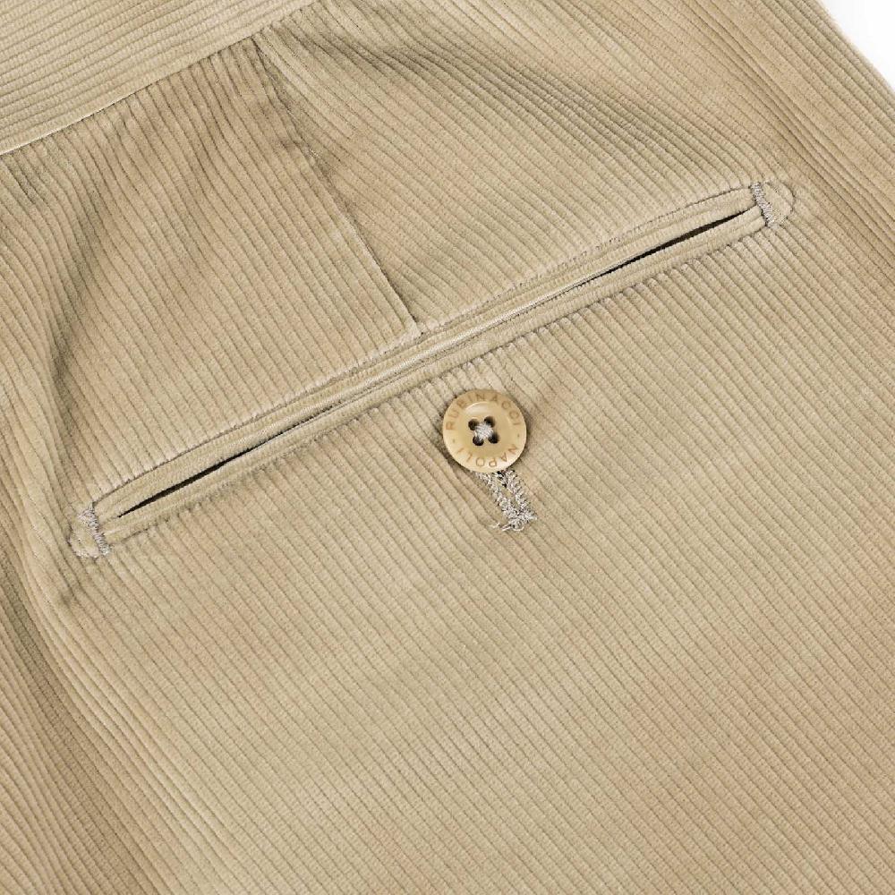 Rubinacci Pantalone in velluto a costine beige Economico