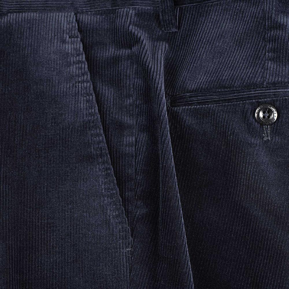 Rubinacci Pantalone in velluto a costine blu Online