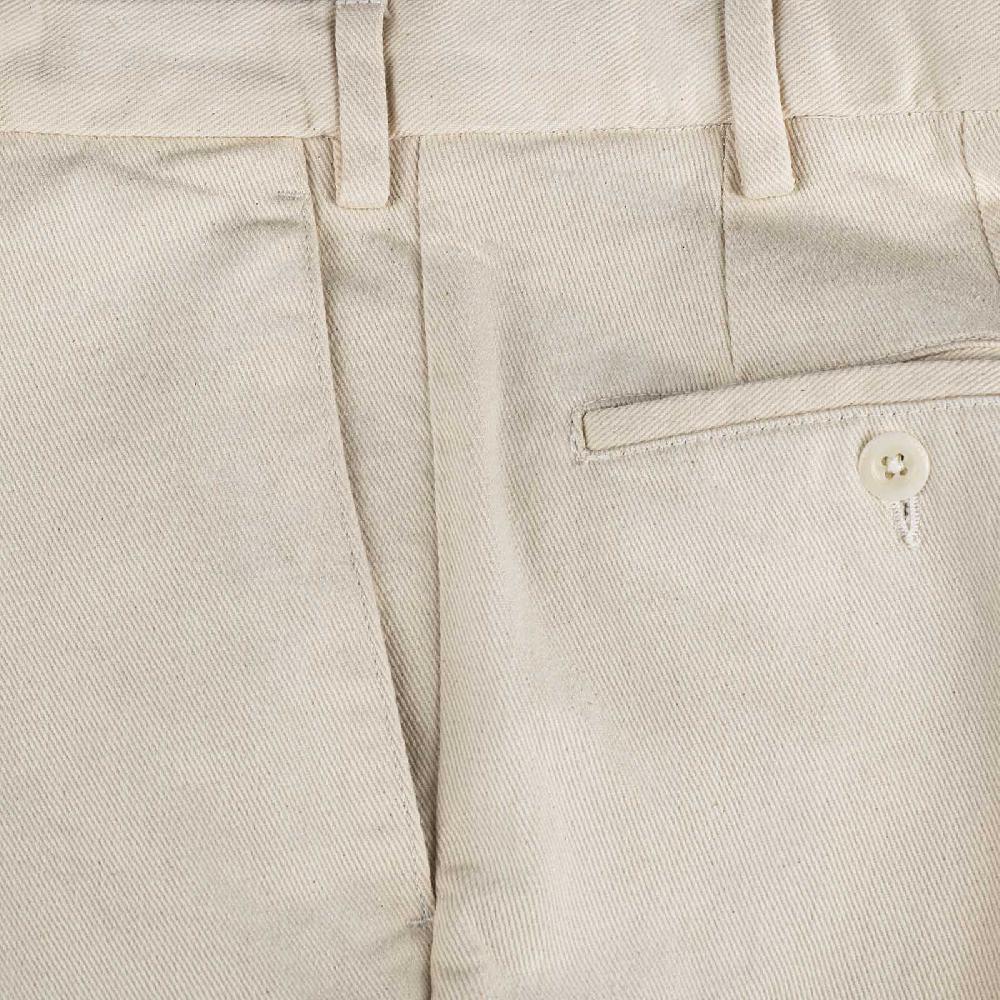 Rubinacci Pantalone in cotone panna Outlet