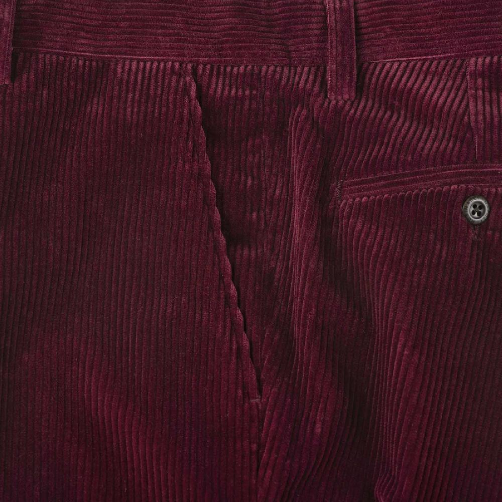 Rubinacci Pantalone in velluto a coste rubino Hotsell