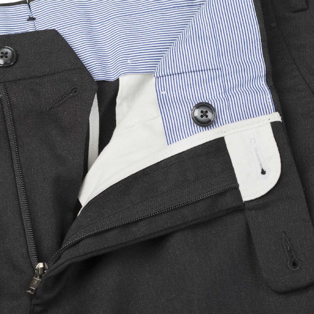 Rubinacci Pantalone in lana grigio scuro Moda