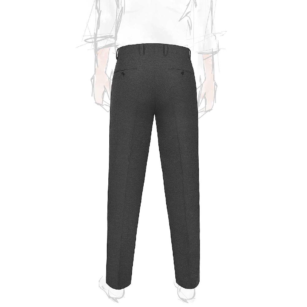 Rubinacci Pantalone casual in flanella grigio scuro Sconto di tempo limitato