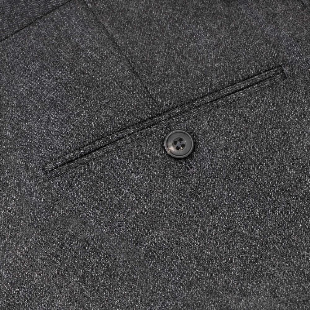 Rubinacci Pantalone casual in flanella grigio scuro Sconto di tempo limitato