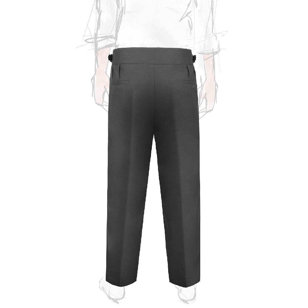 Rubinacci Pantalone manny in flanella grigio scuro Grande vendita