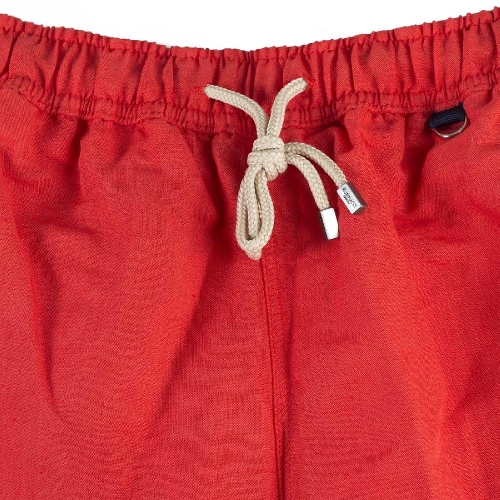 Rubinacci Costume da bagno rosso in lino e cotone Shopping online