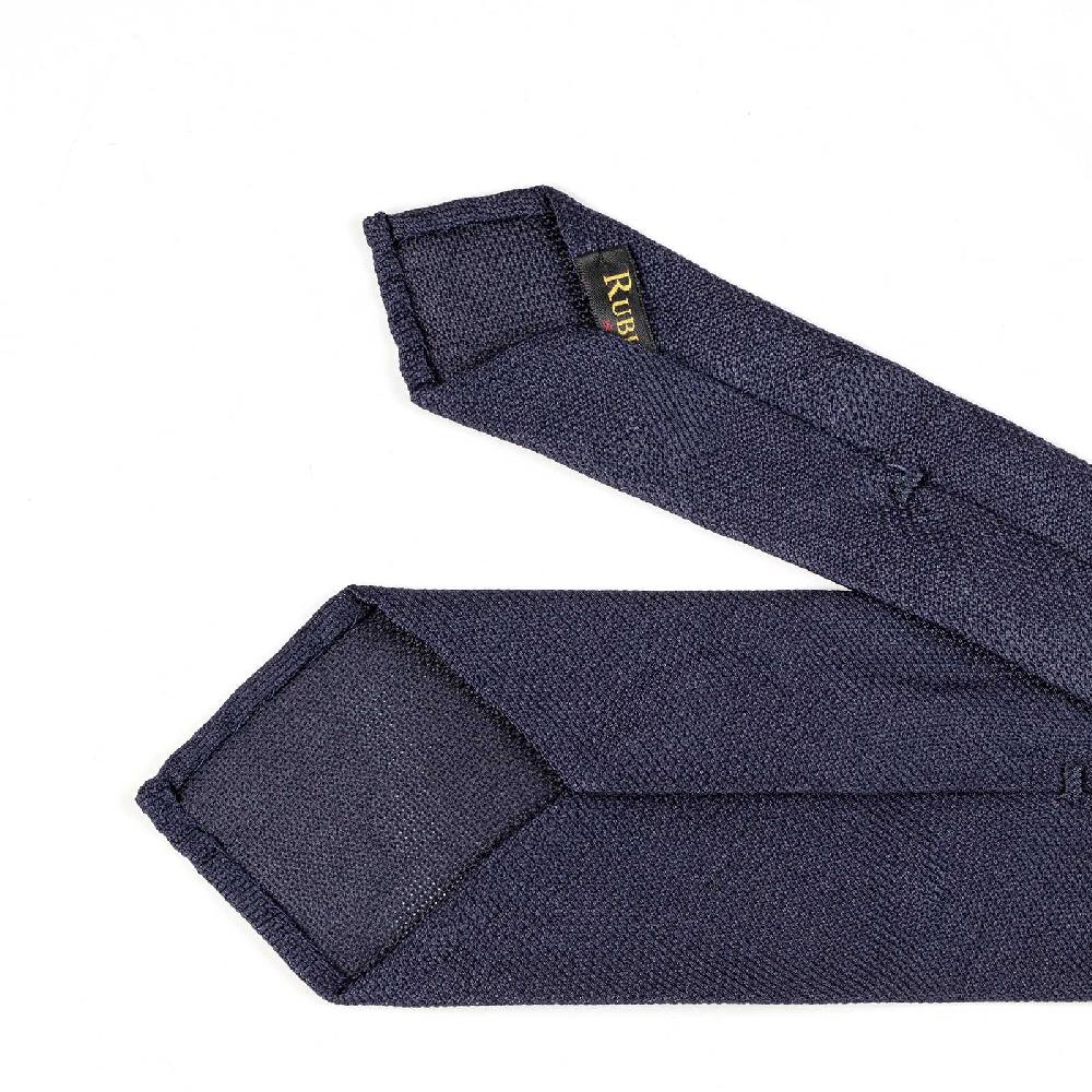 Rubinacci Cravatta in garza di seta blu navy ACQUISTA ORA