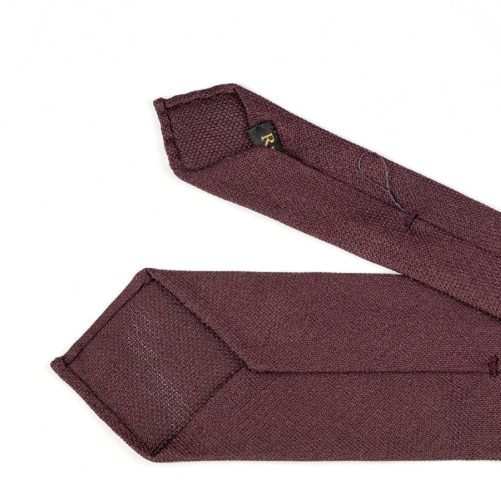 Rubinacci Cravatta in garza di seta bordeaux Latest stili