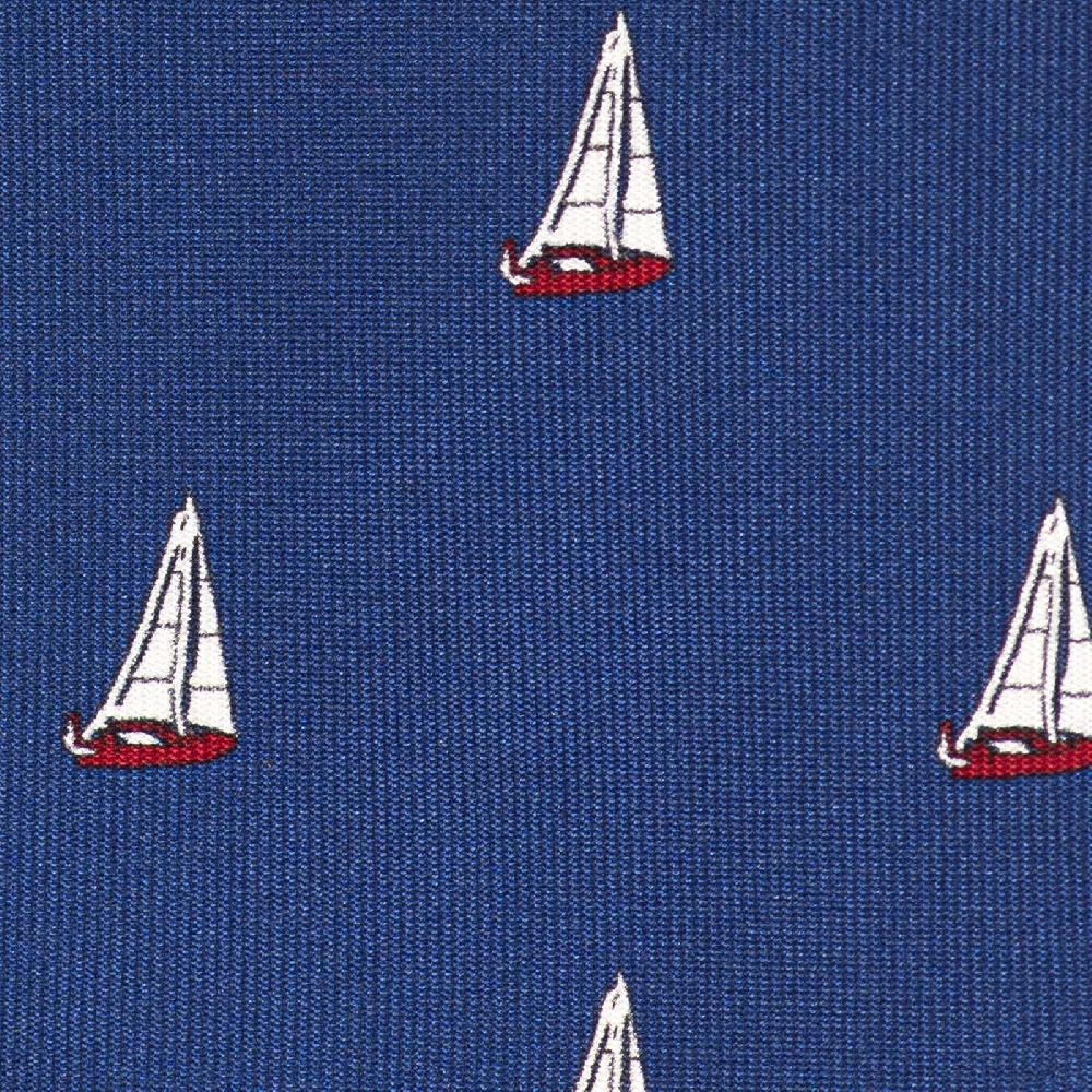 Rubinacci Cravatta in twill di seta con stampa vela rossa Discount Store per i nuovi prodotti