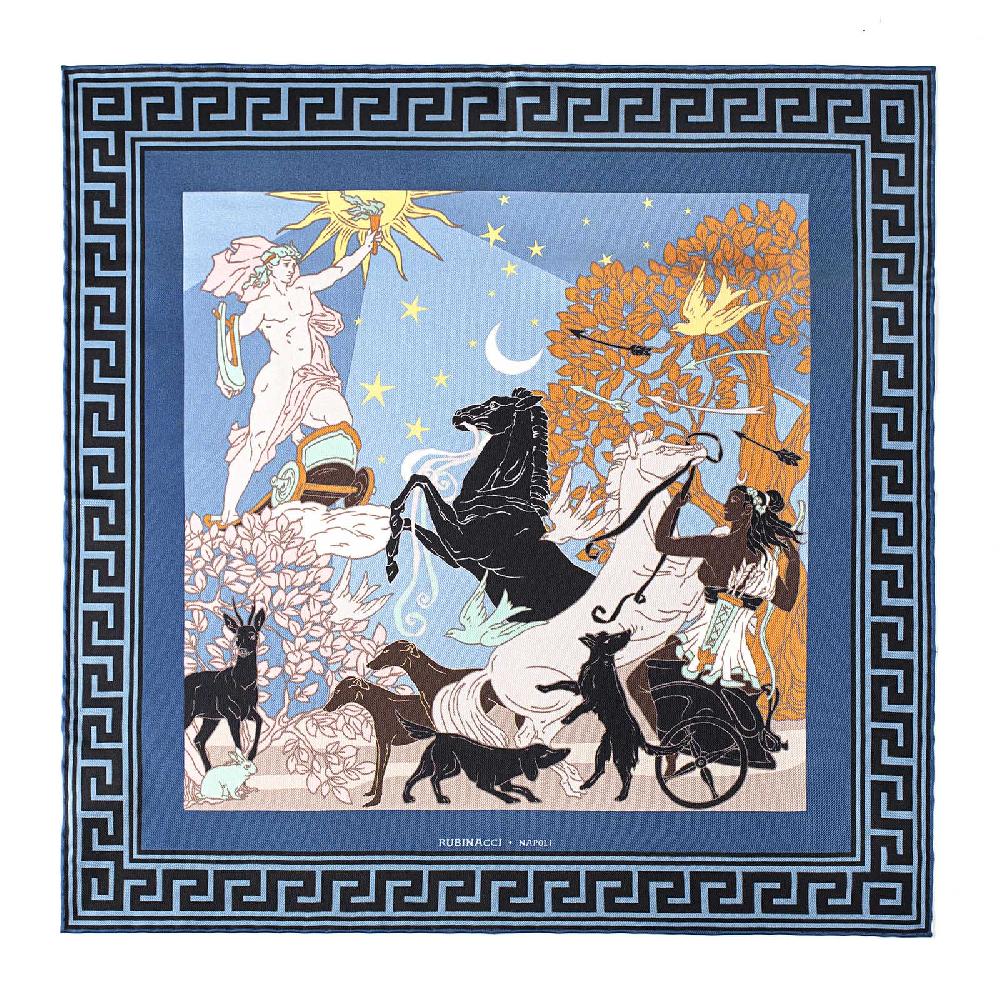 Rubinacci Pochette Artemide e Apollo blu Duty-free