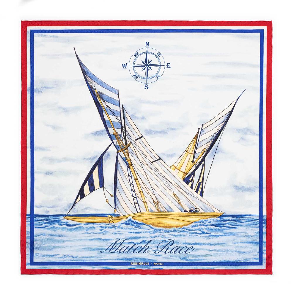 Rubinacci Pochette match race american magic team bluette In Linea
