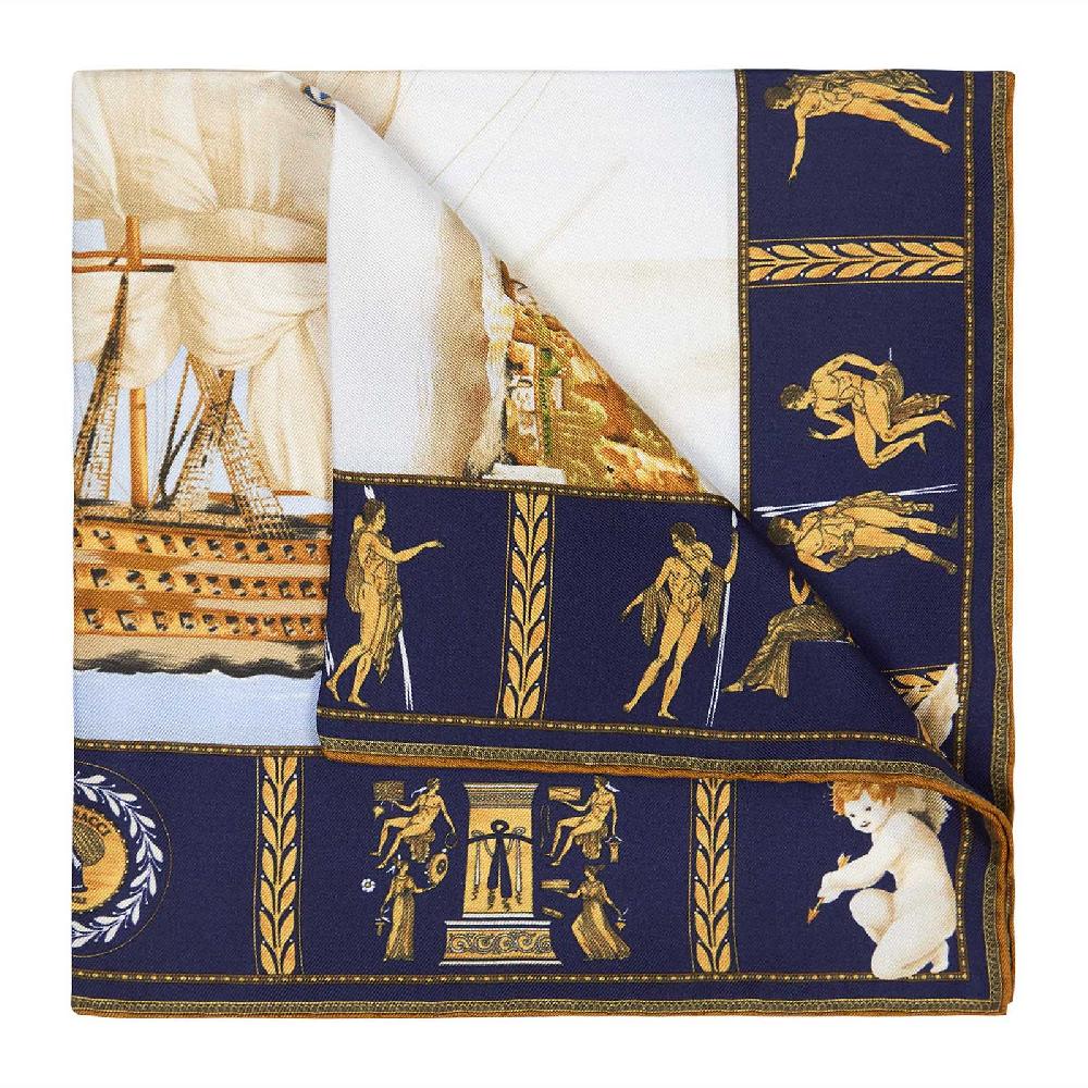 Rubinacci Pochette victory navy blu Qualità Garantita