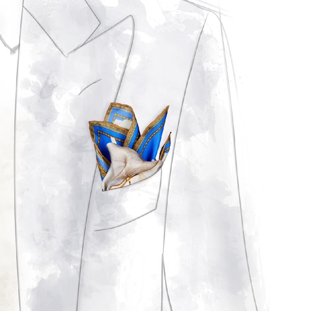 Rubinacci Pochette victory azzurro Acquista Ora