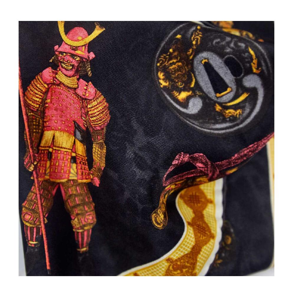 Rubinacci Pochette samurai nero Consegna Veloce
